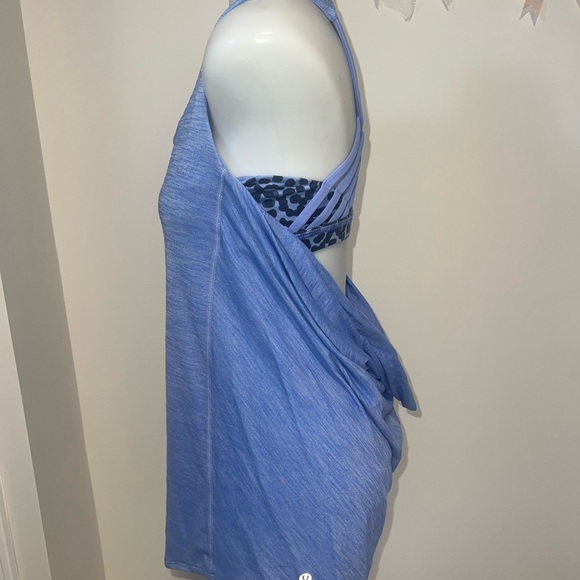 Lululemon Athletica Rare Old Design Built in Sports Bra Light Blue Tank Top - Picture 2 of 4